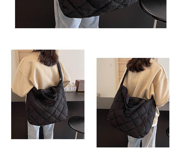Plain Quilted Tote Bag Product Image