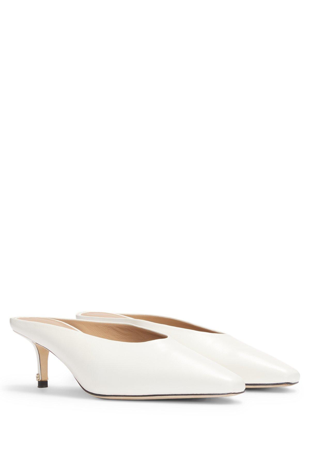 Backless mules in nappa leather Product Image