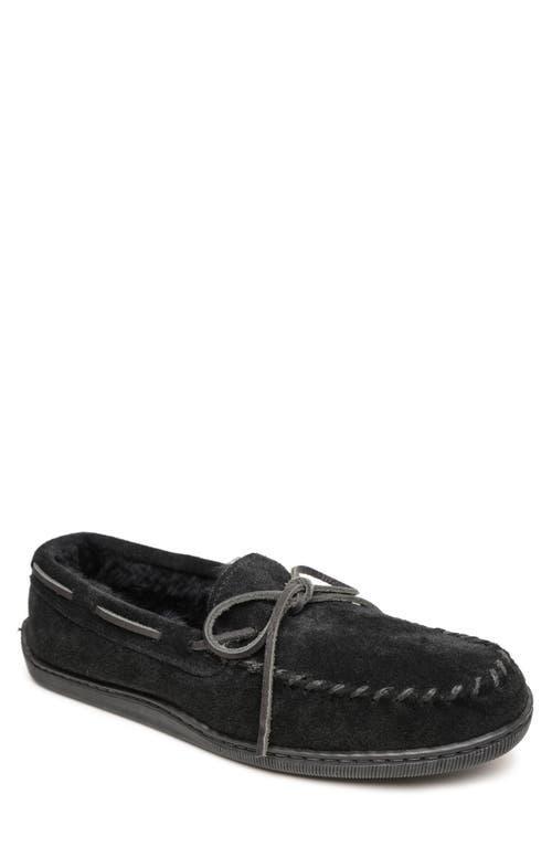Minnetonka Sheepskin Hardsole Moc Men's Slippers Product Image