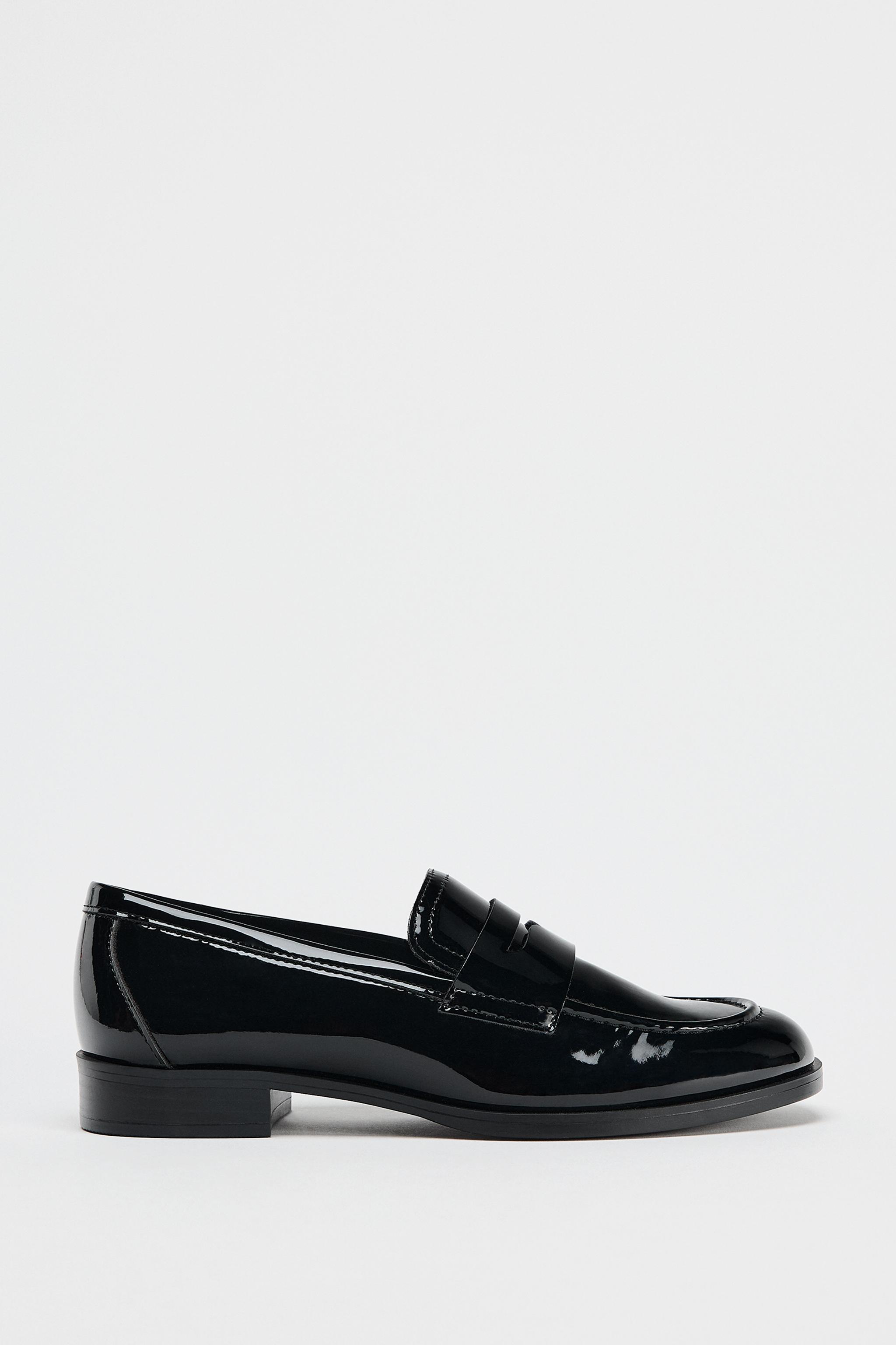 FAUX PATENT LEATHER MOCCASIN Product Image