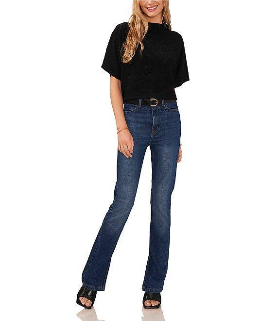 Vince Camuto Knit Cowl Neck Short Sleeve Blouse Product Image