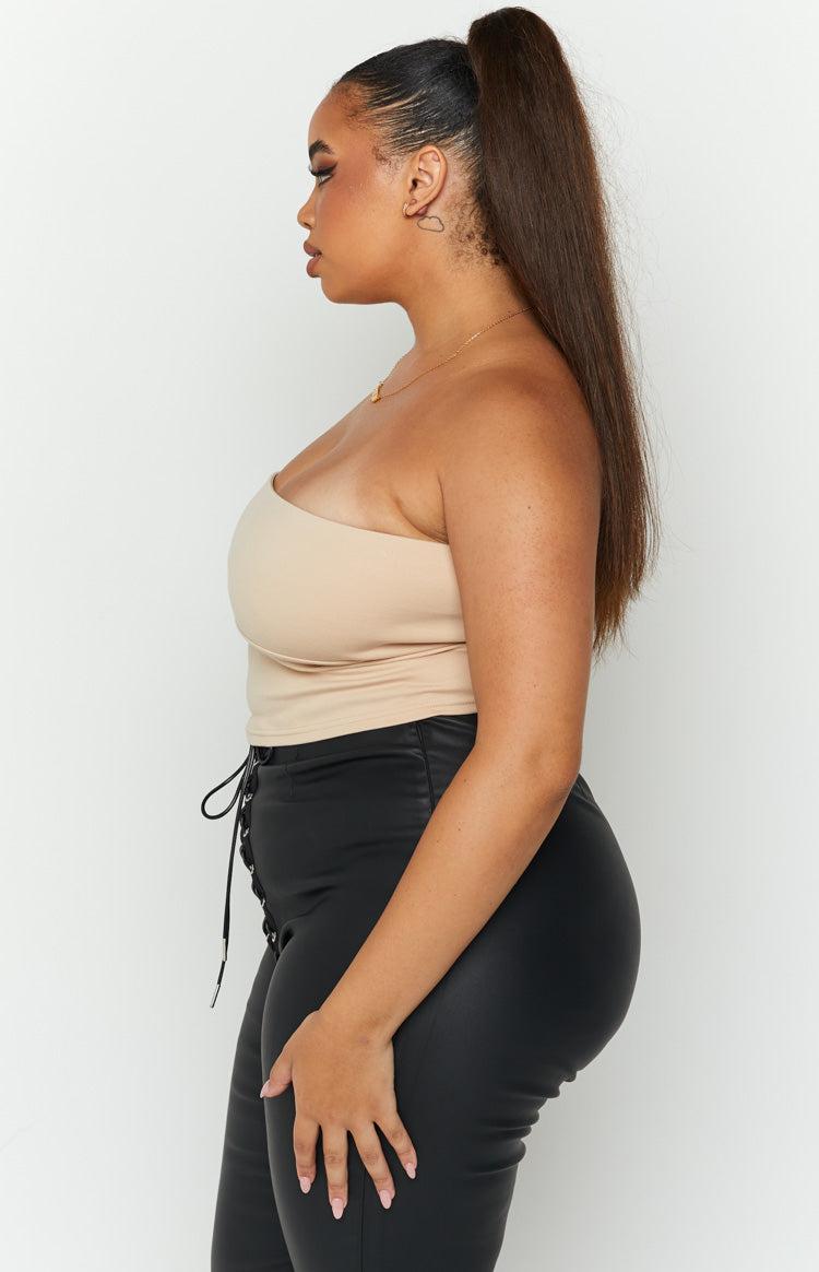 Empire Tan Strapless Top Product Image
