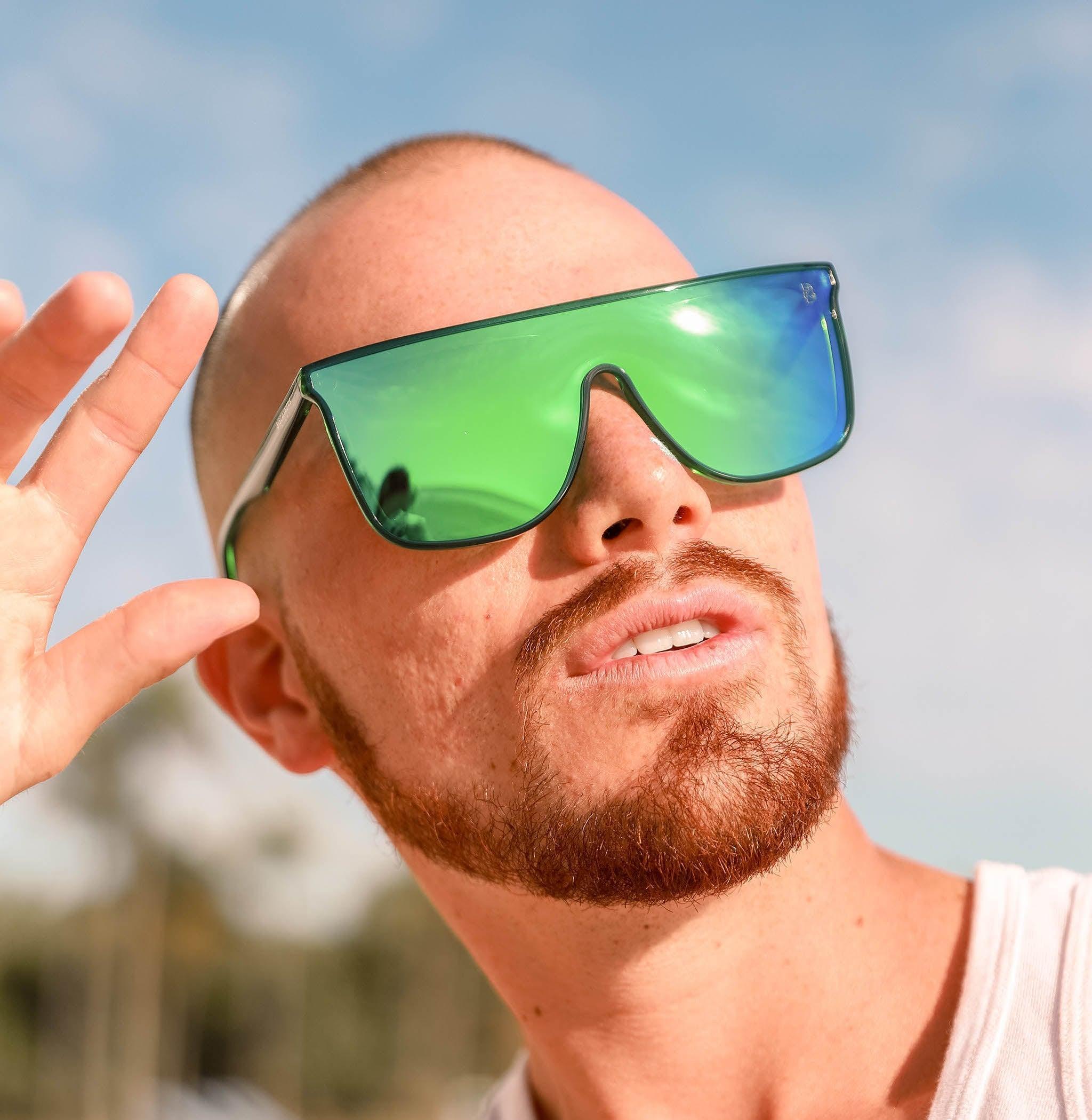 Biscayners Enid Green Men's Sunglasses Product Image