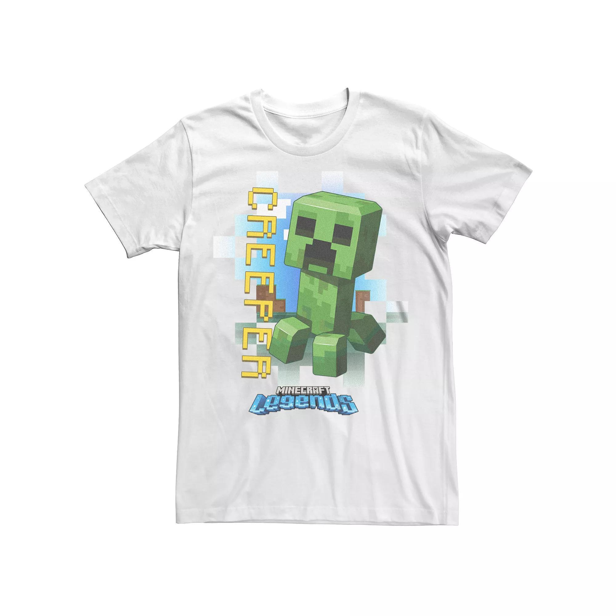 Men's Minecraft Legends Creeper Mob Graphic Tee, Size: Medium, White Product Image