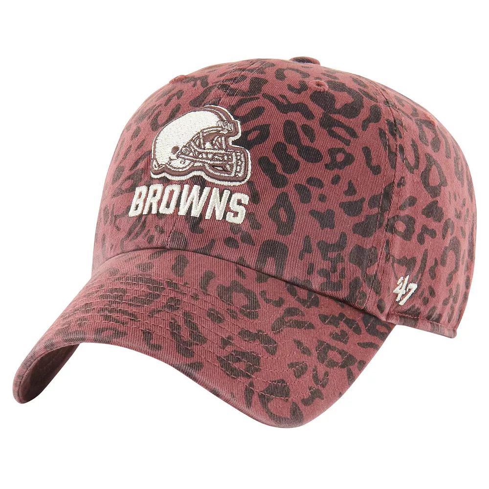 Women's '47  Brown Cleveland Browns Tawny Clean Up Adjustable Hat Product Image