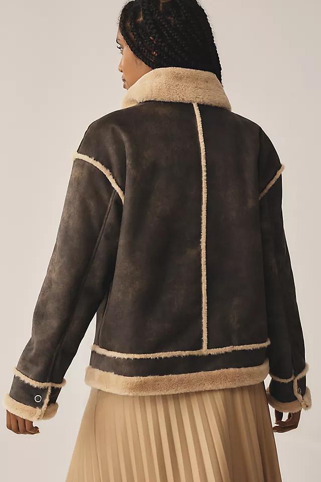 NVLT Shearling Biker Jacket Product Image
