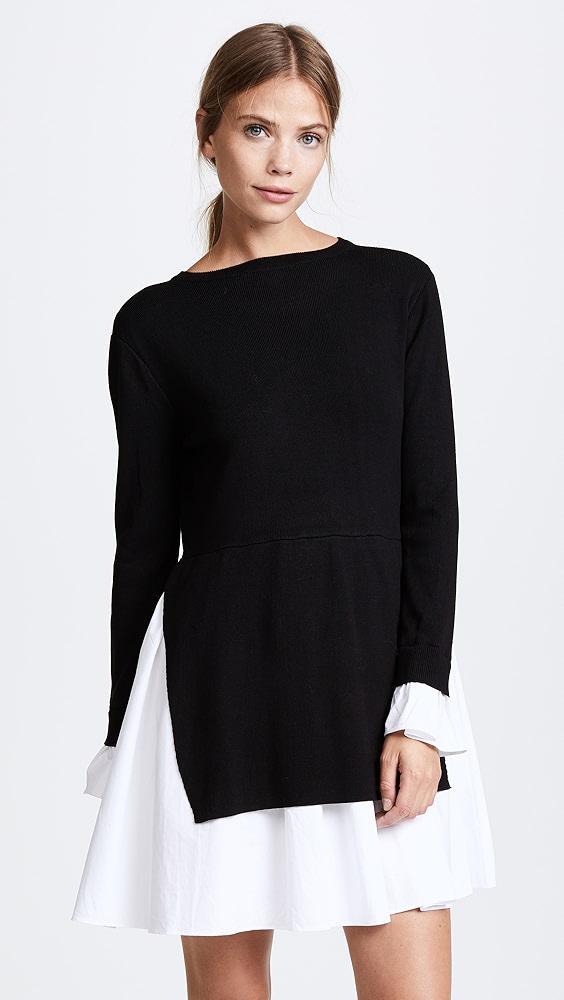 English Factory Knit Combo Dress | Shopbop Product Image