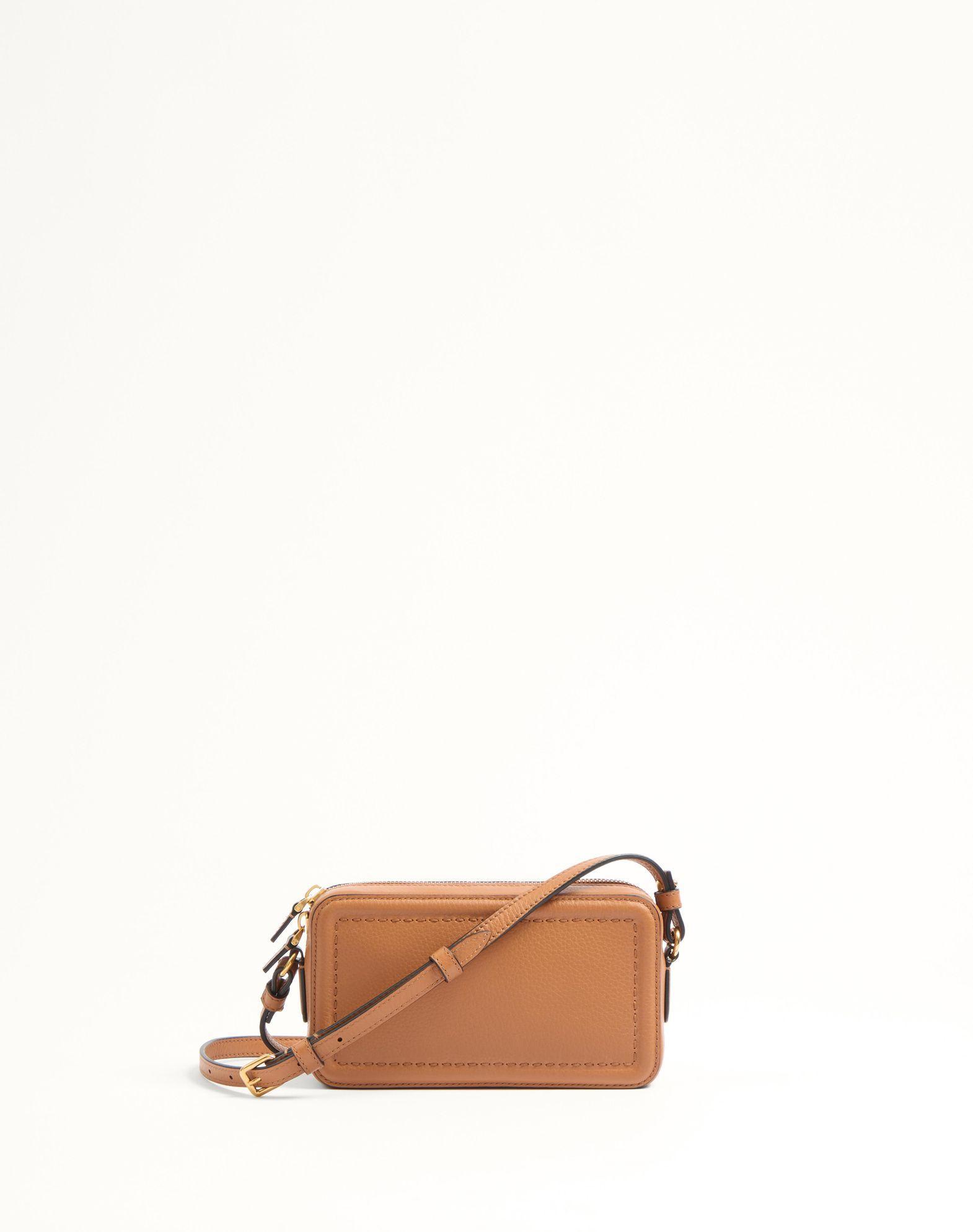 Valentino Garavani Alltime Mini Shoulder Bag In Grainy Calfskin Product Image