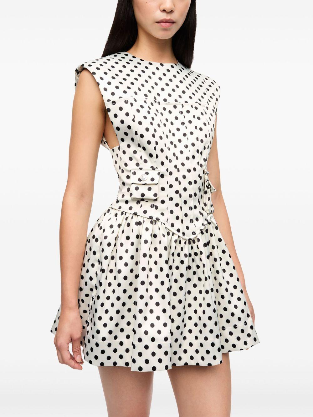 polka dot-print mini dress Product Image