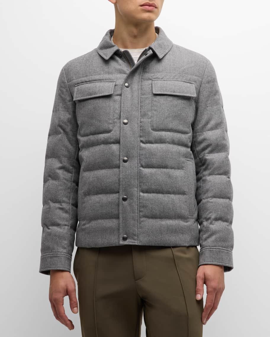Men's Davos Wool Quilted Shirt Jacket  Product Image