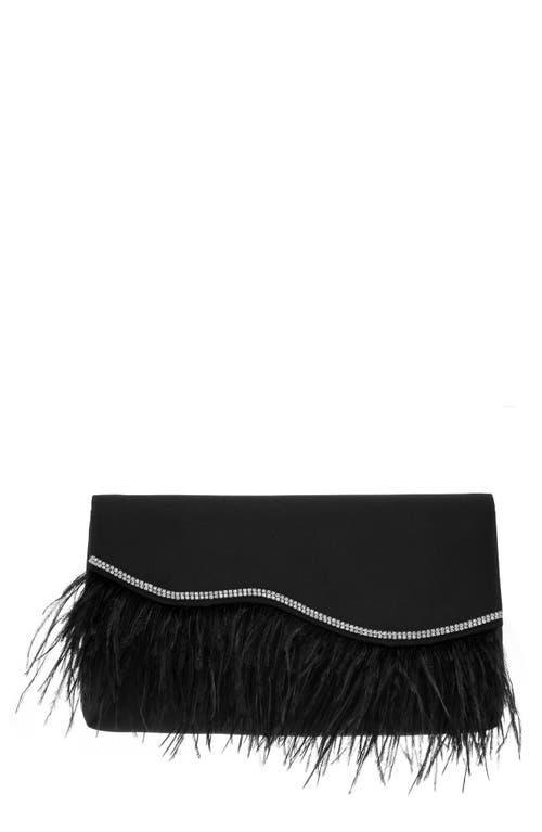 Womens Feather Flap Clutch Product Image