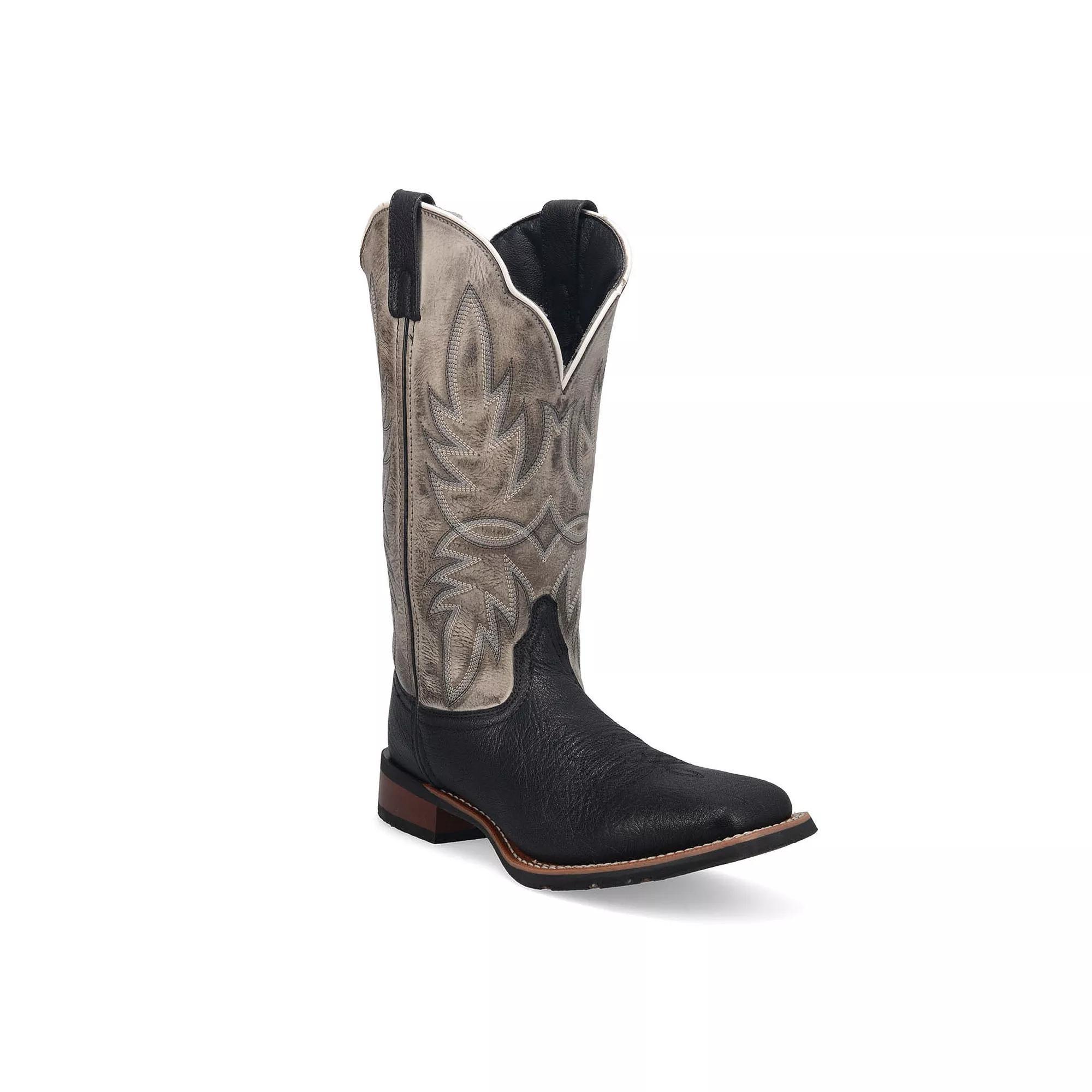 Laredo Isaac Men's Cowboy Boots, Size: 12 Medium, Black Gray Product Image