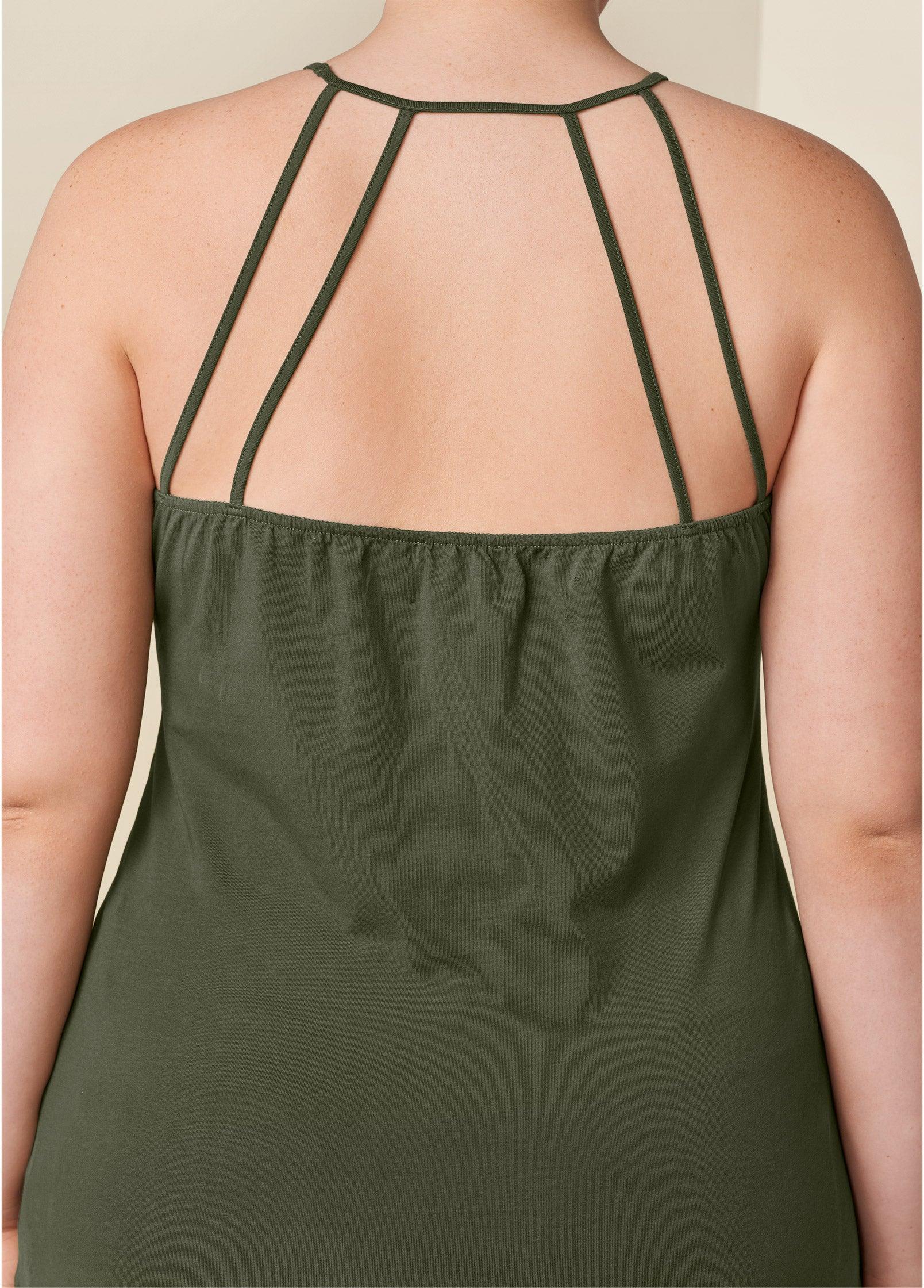 Strappy Detail Top - Olive Product Image
