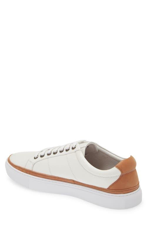 ROBERT GRAHAM Sunset Low Top Leather Sneaker In White Product Image