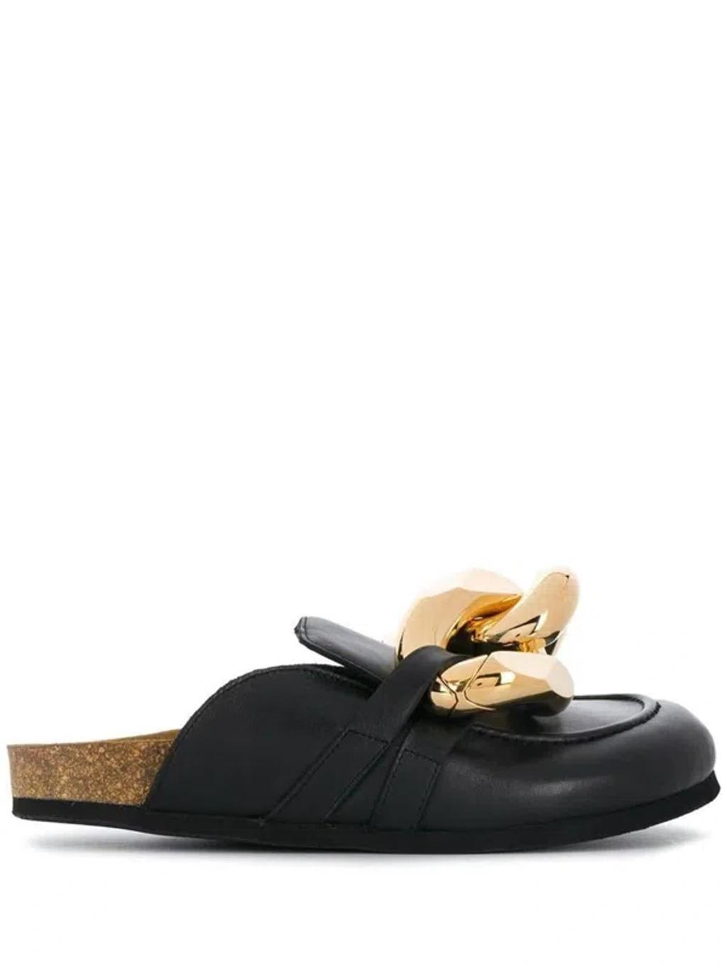 JW ANDERSON J.w.anderson Women 'chain Loafer' Sabots In Black Product Image