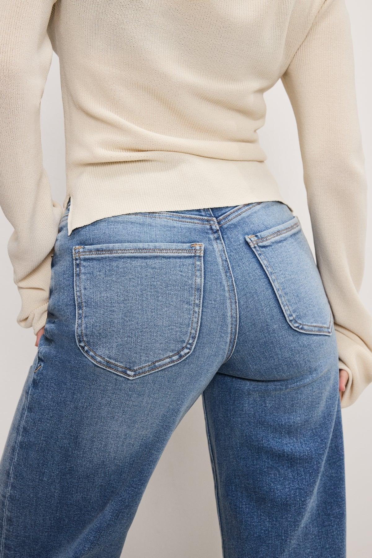 Good American | Good Petite Palazzo Light Compression Jeans Product Image