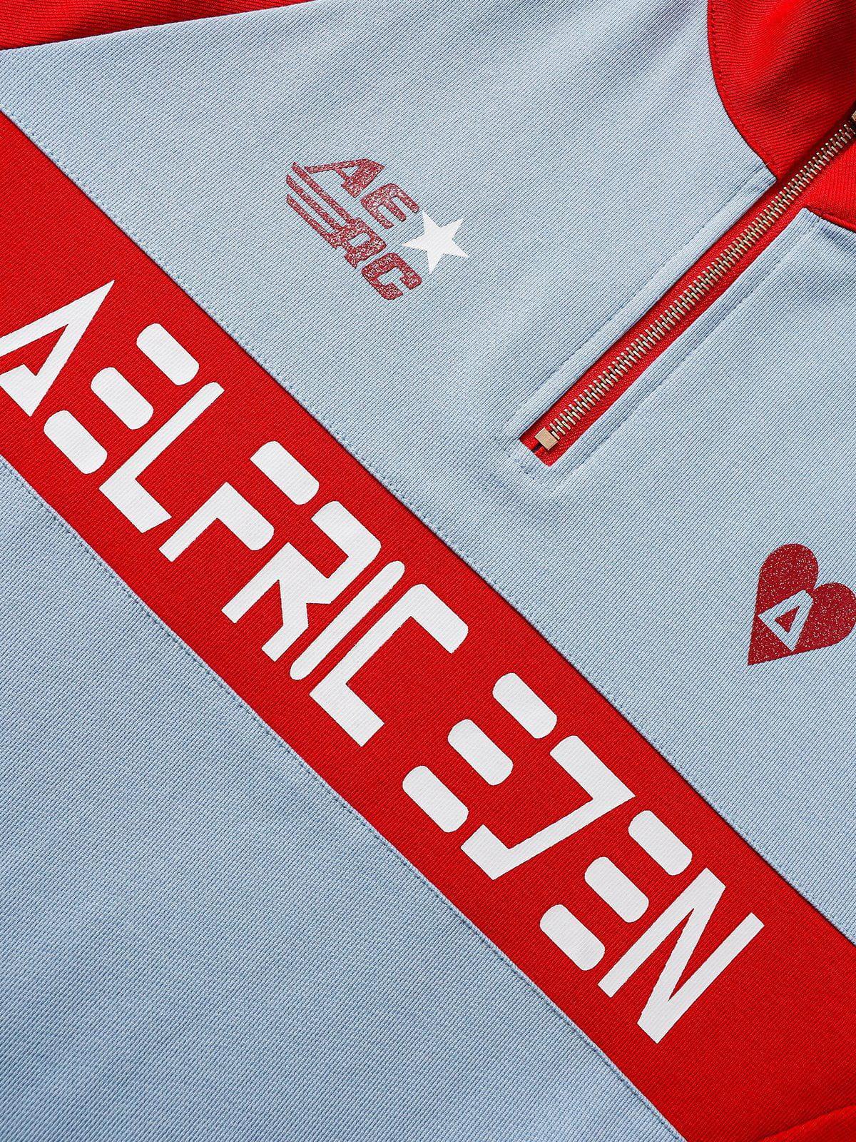 Aelfric Eden Color Blocking Print Sweatshirt Product Image