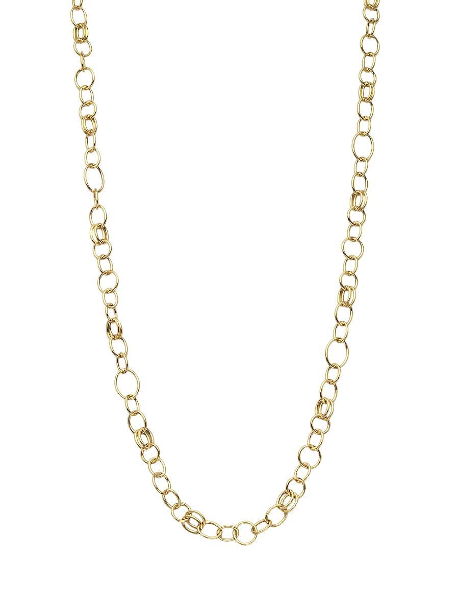 Womens Classico Long 18K Yellow Smooth Chain Necklace Product Image