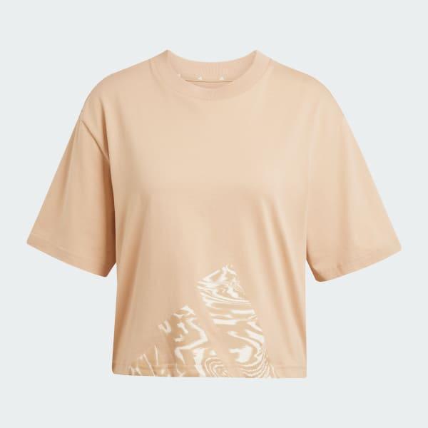 adidas Essentials Seasonals Animal Big Logo Boyfriend Tee Black M Womens Product Image