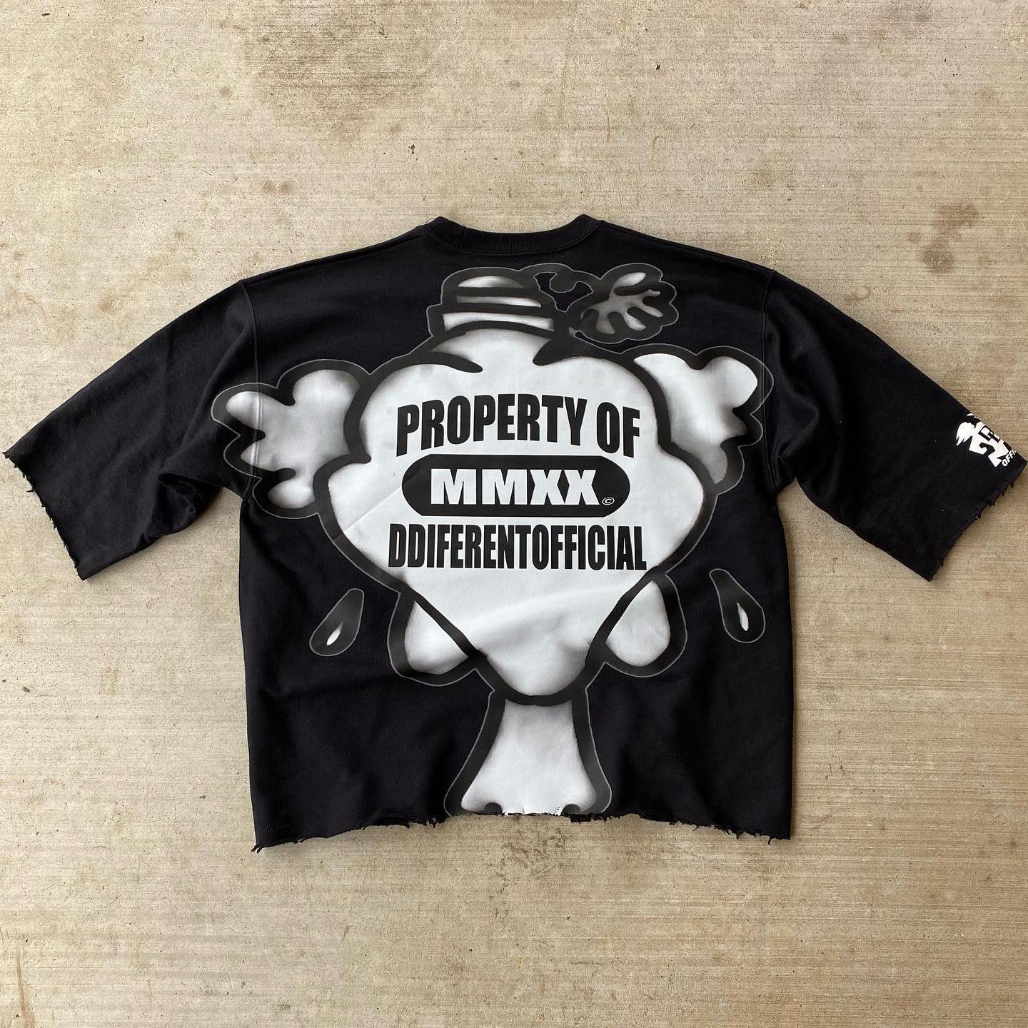 Sopula Clown Graphic Print Cotton Crop T-Shirt Product Image