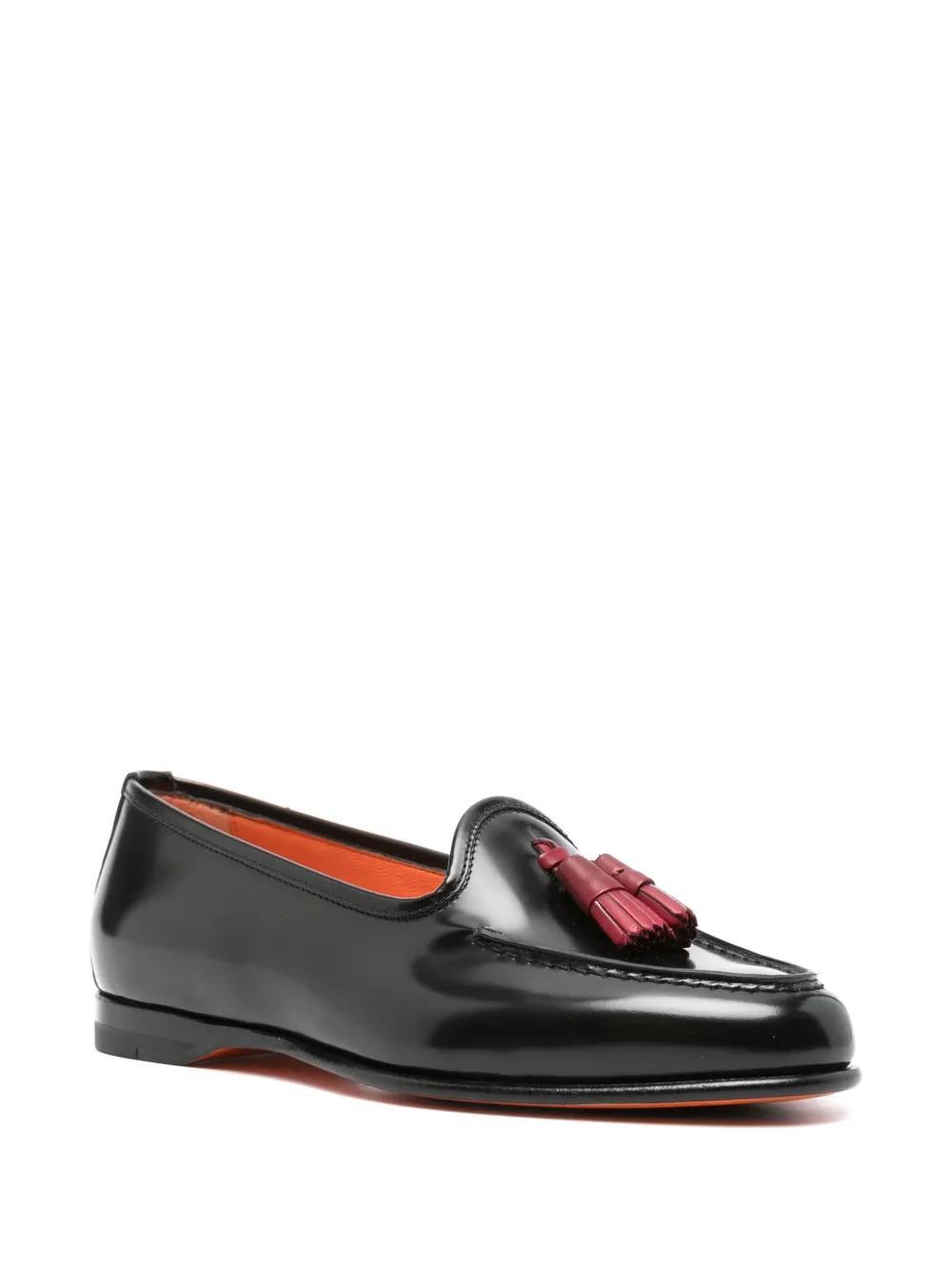 SANTONI Loafer Mit Quasten In Schwarz Product Image