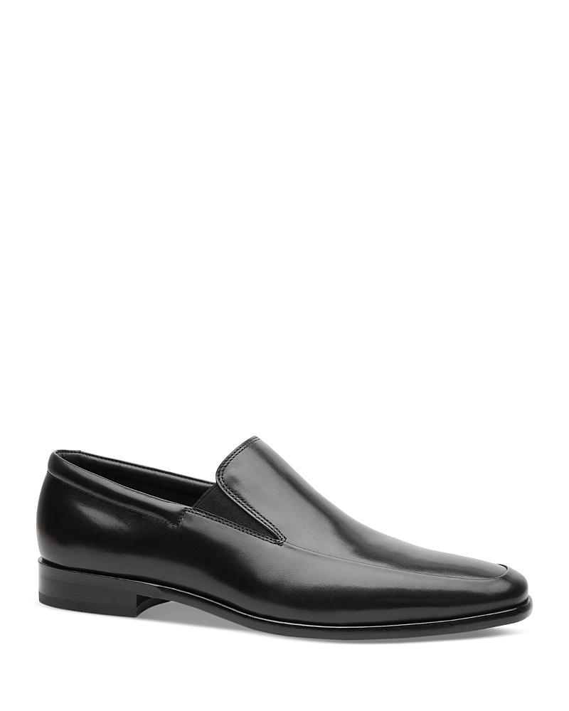 Mens Vicente Croc Leather Penny Loafers Product Image