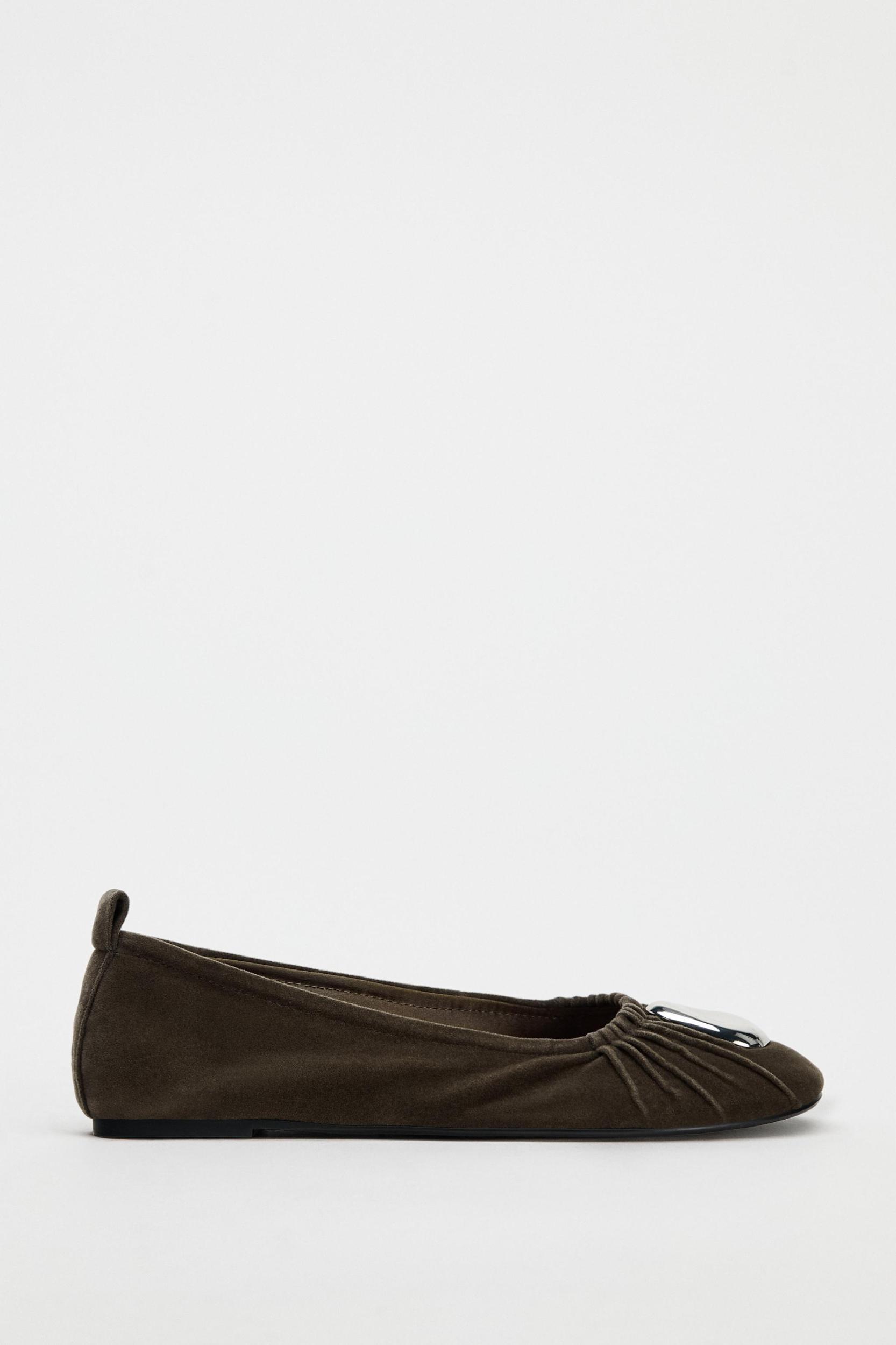 METAL TRIM BALLET FLATS Product Image