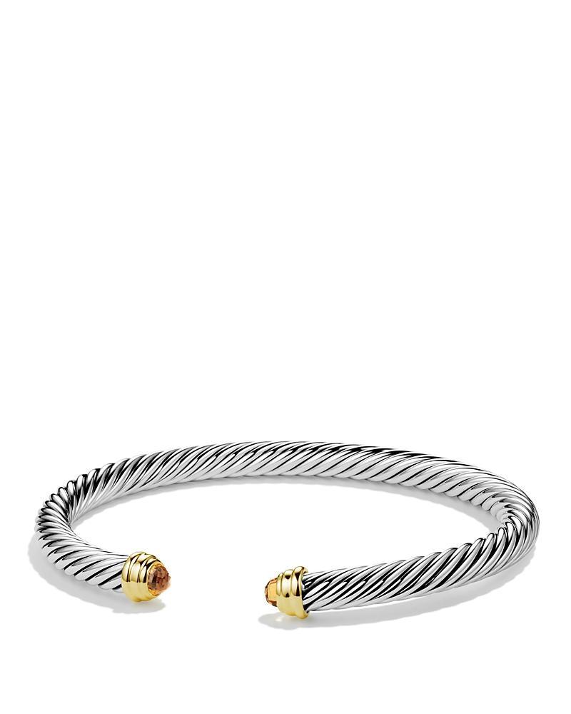 David Yurman Cable Classics Bracelet with Blue Topaz and Gold Product Image