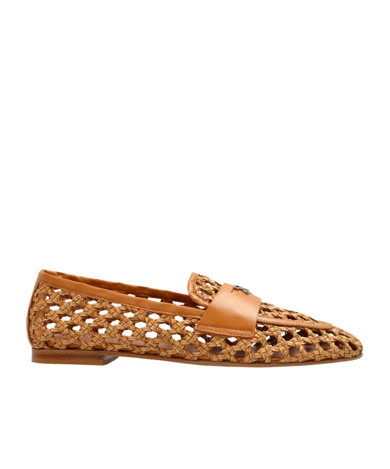 CASADEI Open-detailed Loafers In Brown Product Image