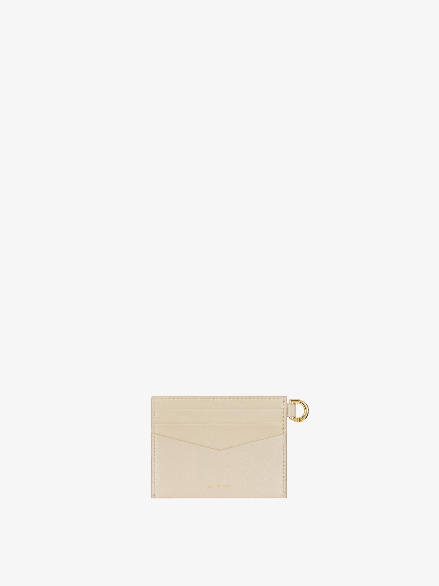 4G card holder in grained leather Product Image