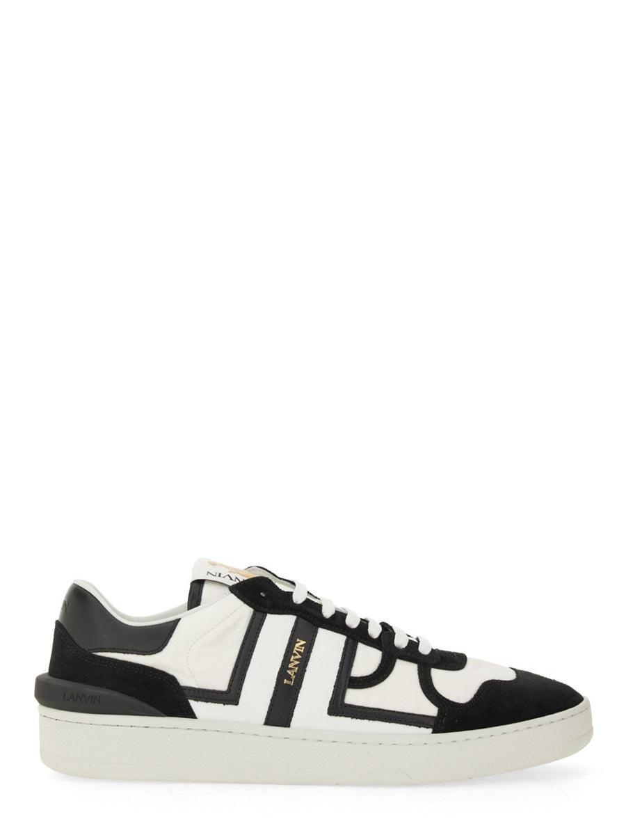 White & Black Clay Mesh Sneakers Product Image
