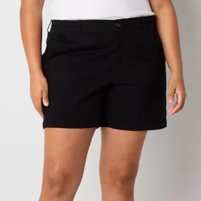 a.n.a Womens 6" Mid Rise Chino Short-Plus Product Image