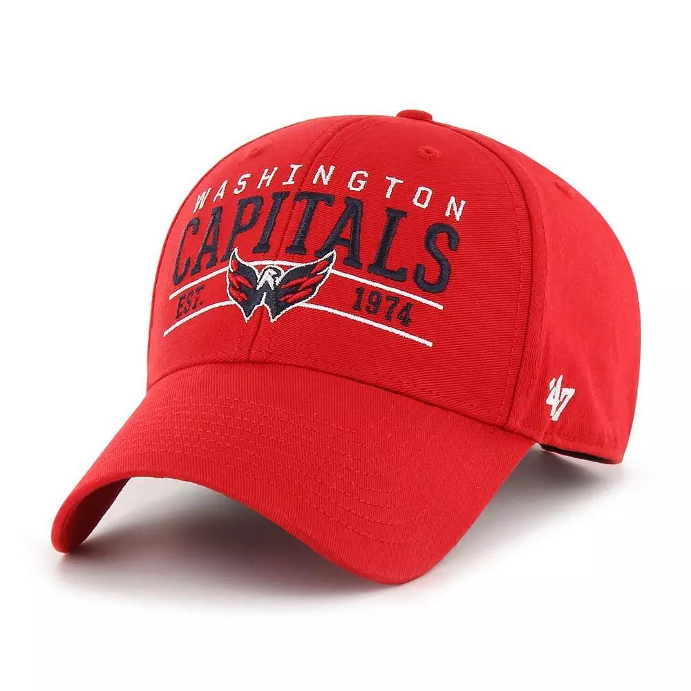 Mens 47 Burgundy/Natural Washington Commanders Flagship MVP Snapback Hat Product Image