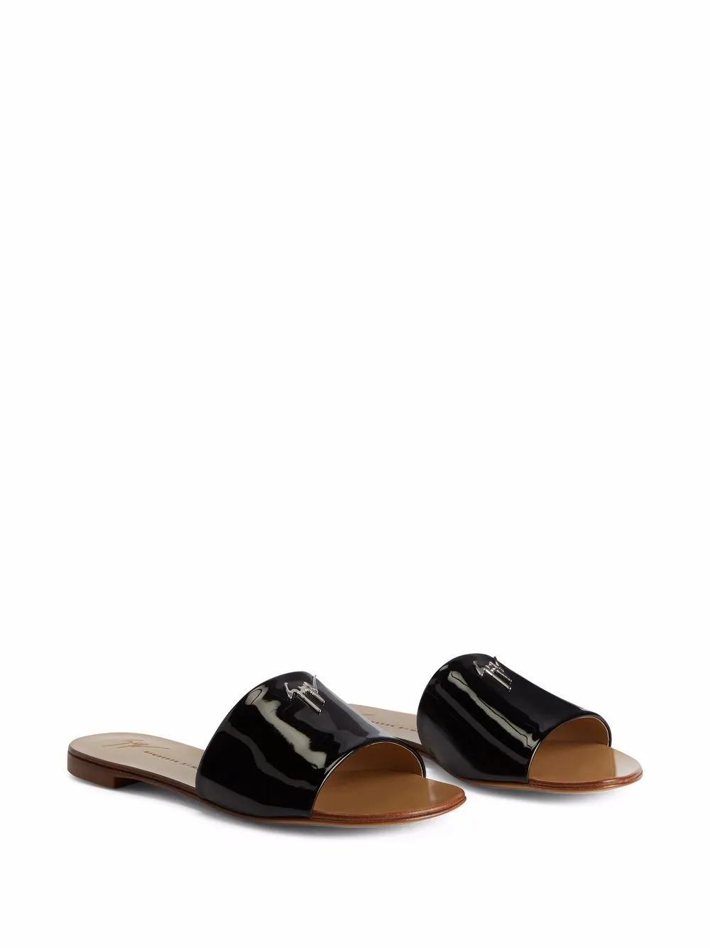 Shirley patent-effect slides Product Image