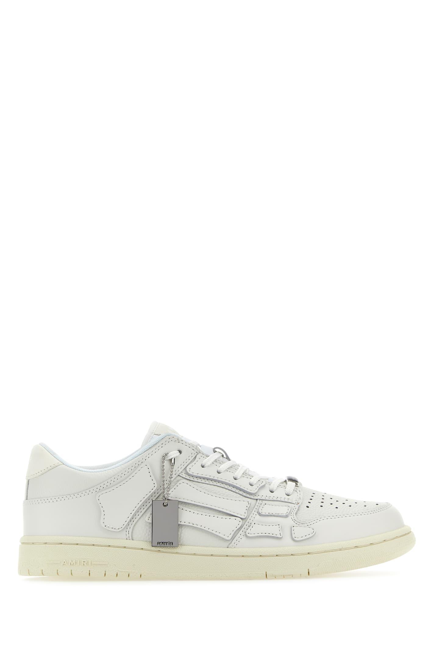 AMIRI Skell Logo Detailed  Low In White Product Image