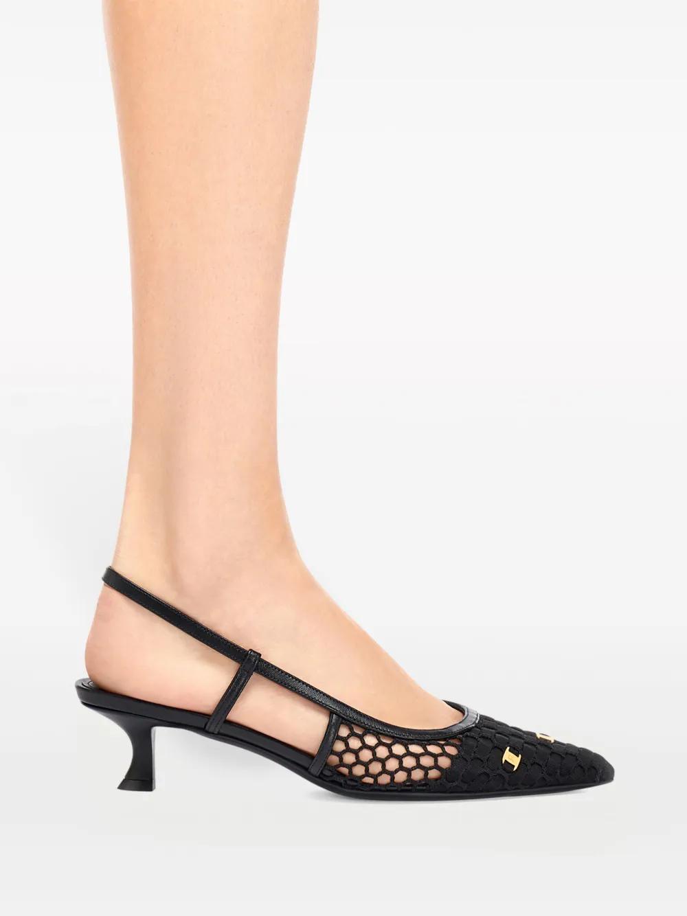 40mm Vara-appliqué slingback pumps Product Image