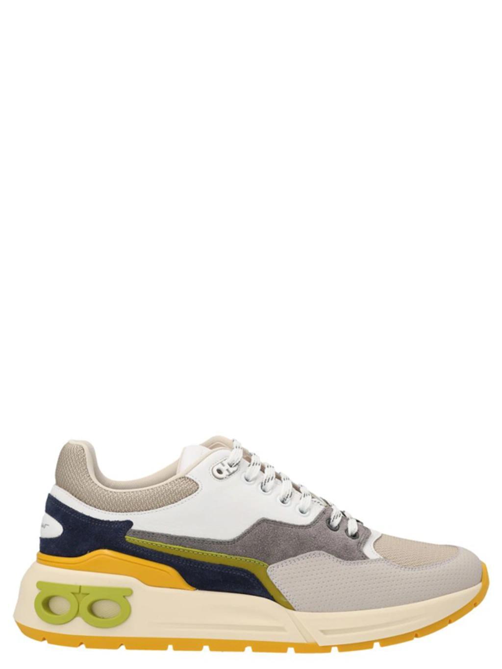 FERRAGAMO Gancini Sneaker In White Product Image