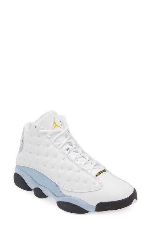 Jordan Mens Retro 13 - Shoes Yellow Ochre/White/Blue Grey Product Image