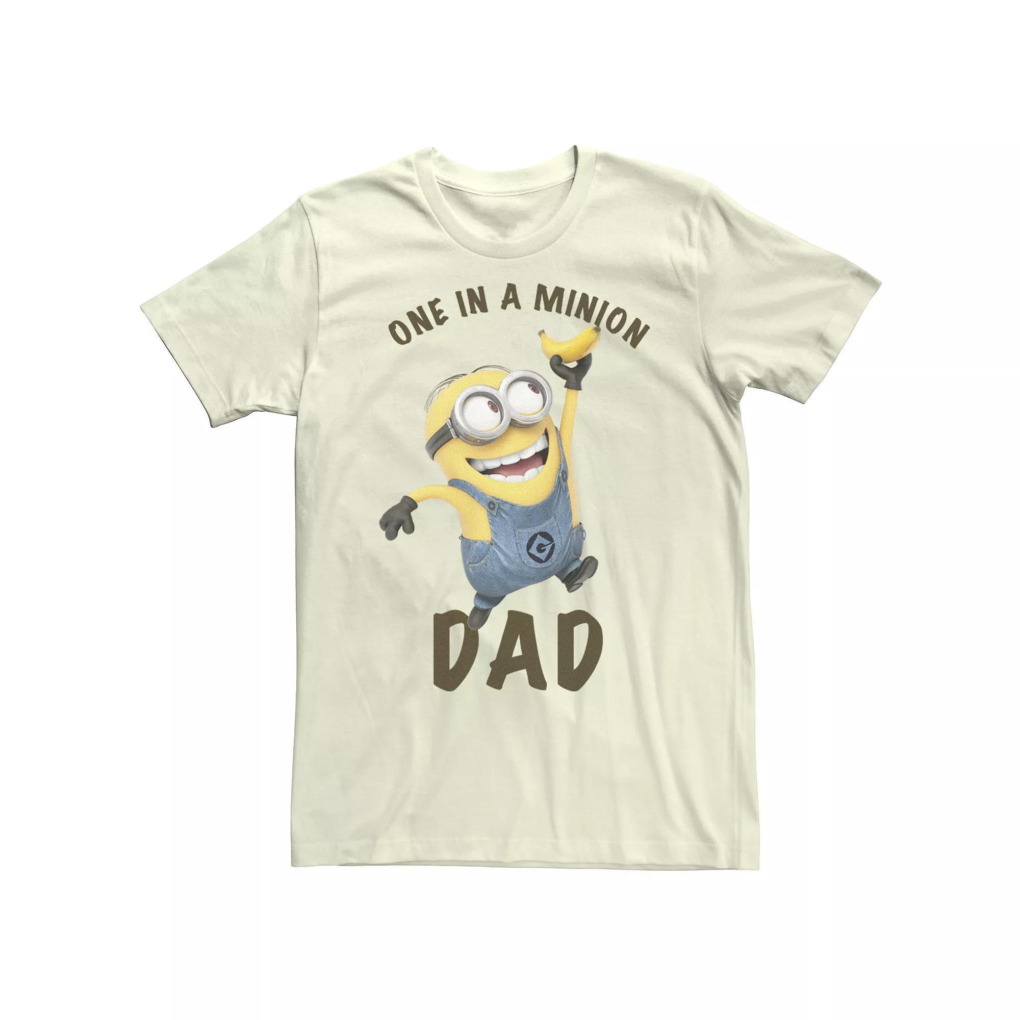 Men's Despicable Me Minions 'Tis The Season To Be Jolly Banana Tee, Size: Large, Athletic Grey Product Image