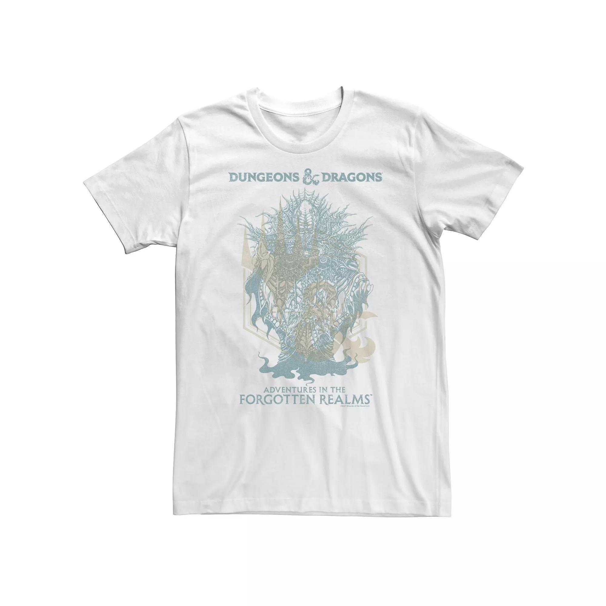 Big & Tall Dungeons & Dragons Adventures In The Forgotten Realms Tee, Men's, Size: XXL Tall, White Product Image