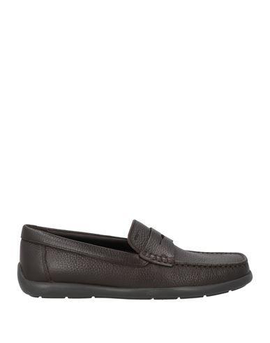 GEOX Man Loafers Dark Brown Size 9 Soft Leather Product Image