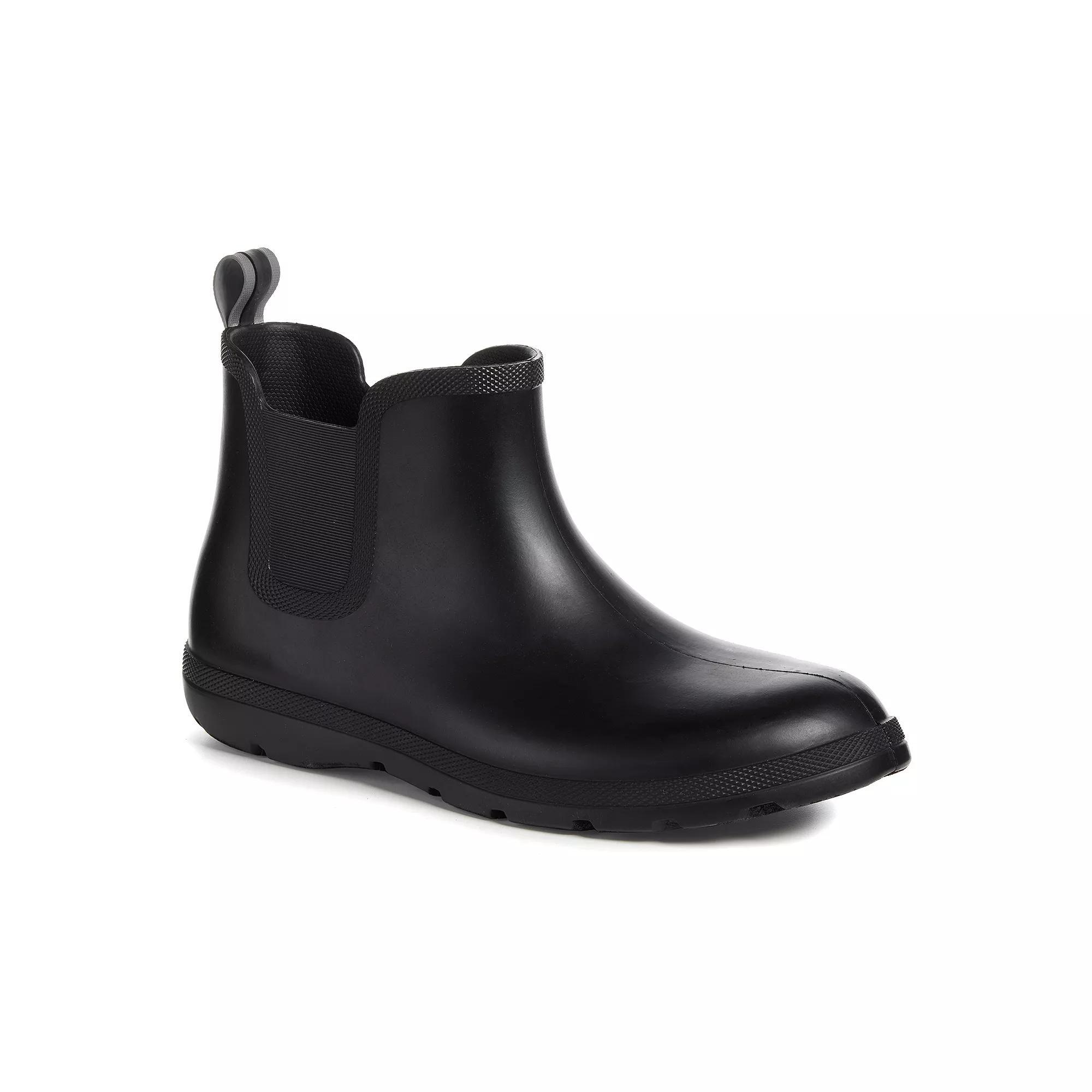 totes Cirrus Men's Waterproof Chelsea Rain Boots, Size: 12, Black Product Image