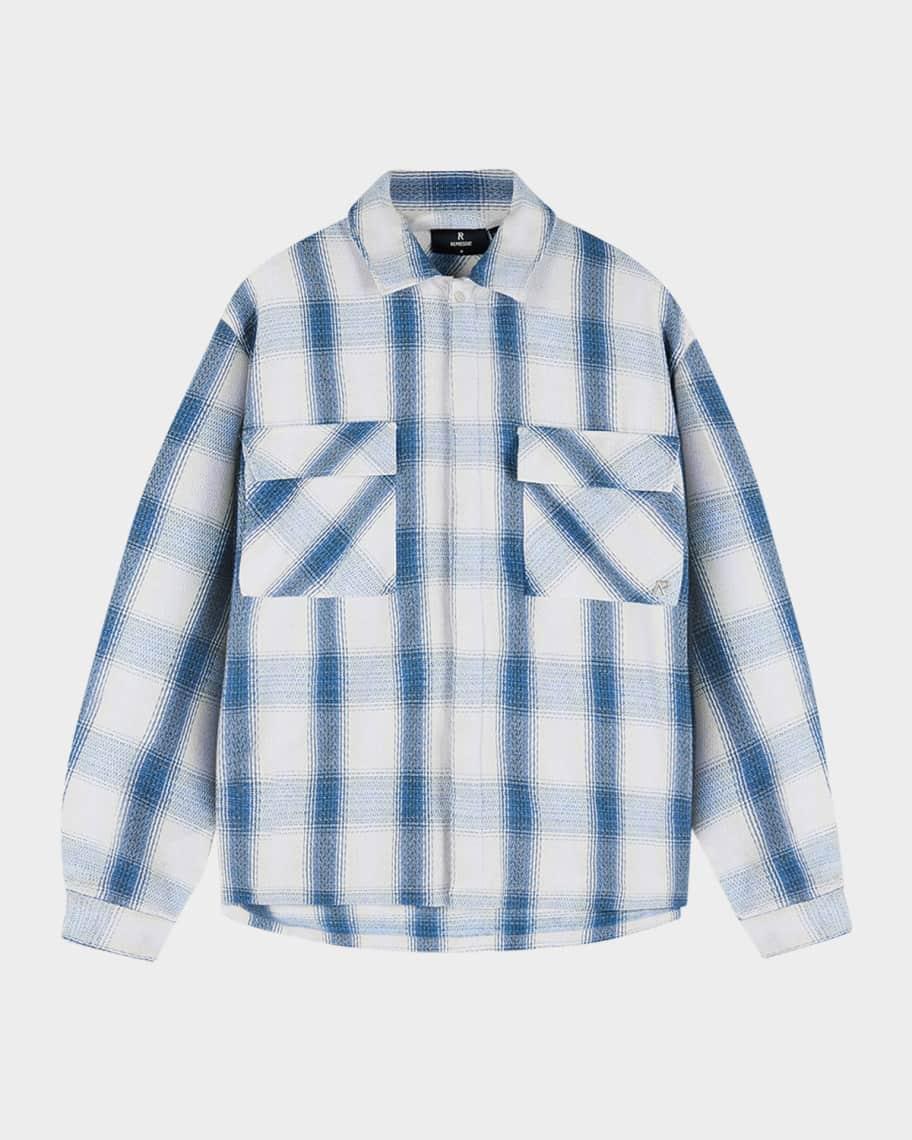 Mens Flannel Button-Down Shirt Product Image