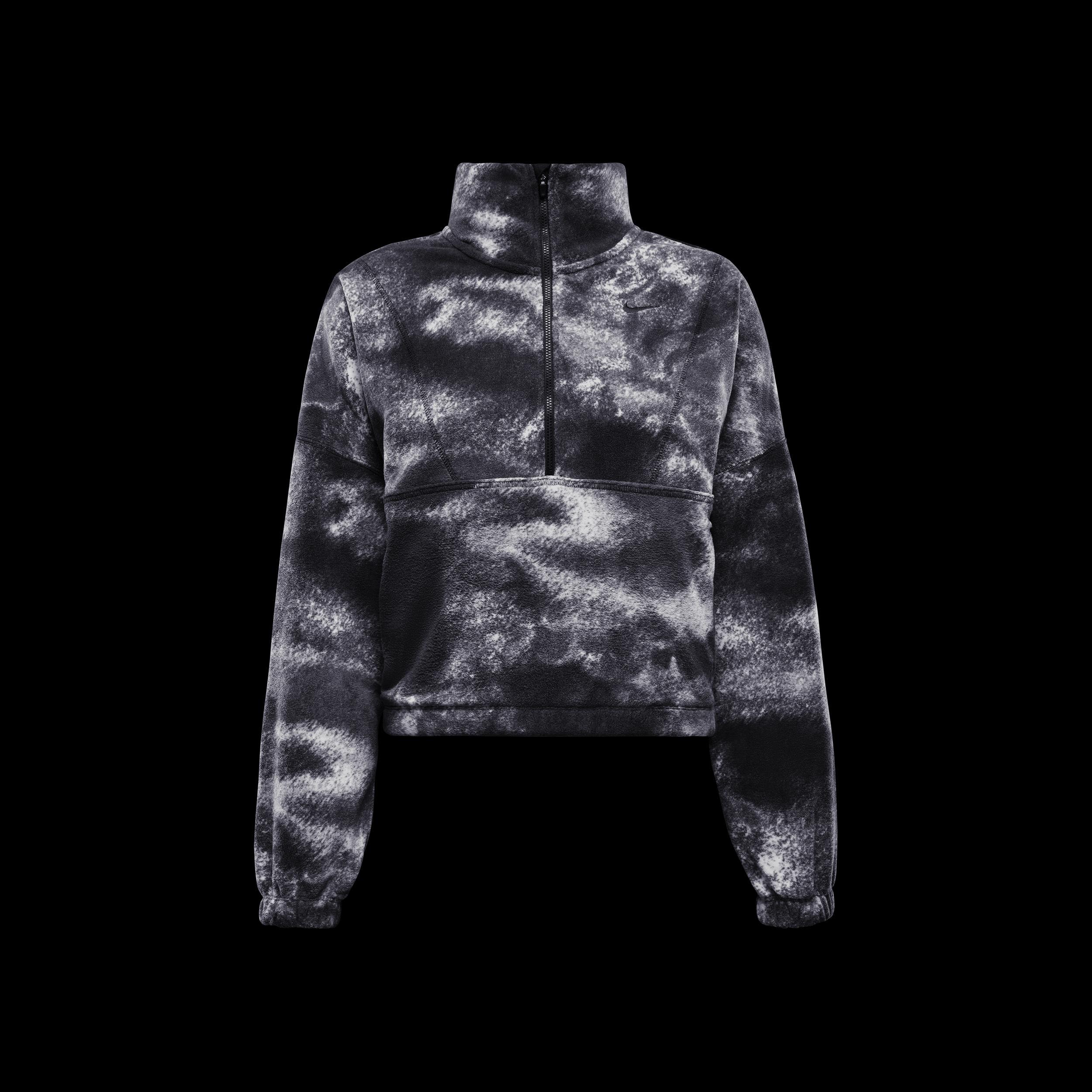 Nike Womens One Therma-FIT Oversized 1/2-Zip Fleece Printed Top Product Image