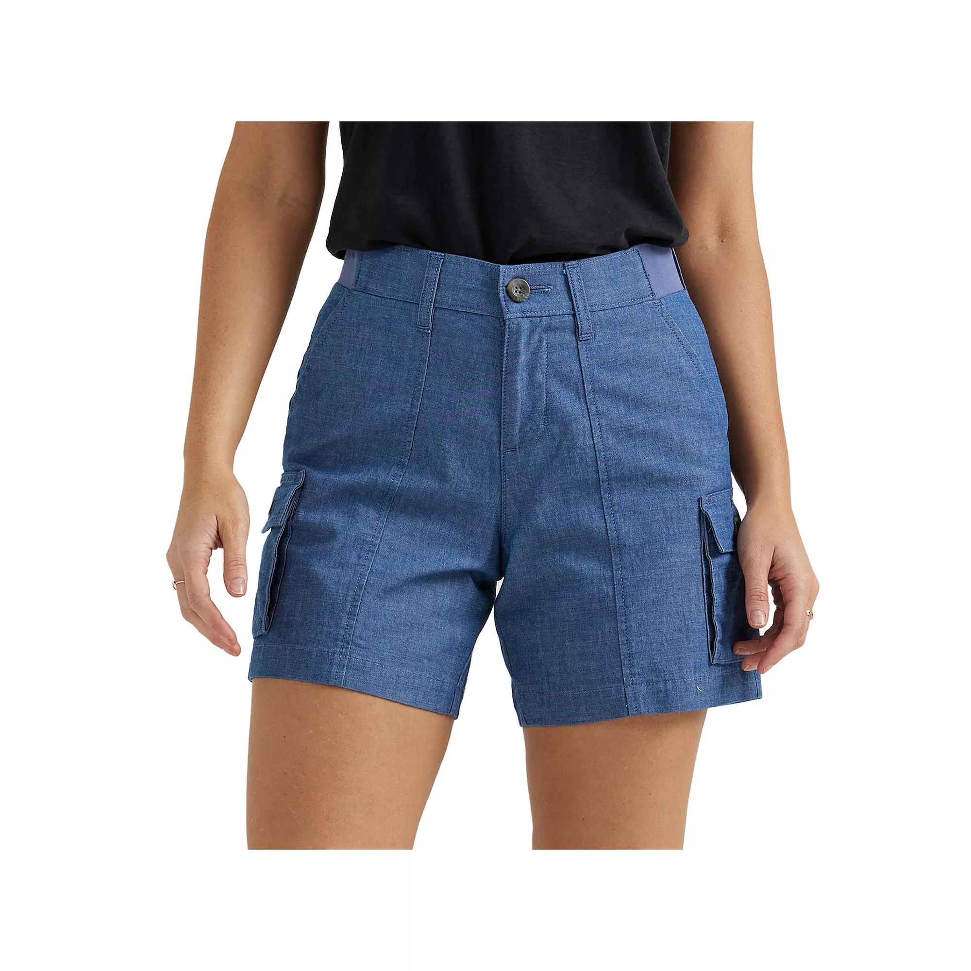 Women's Lee® Ultra Lux FLEX TO GO Cargo Shorts, Size: 6, Chambray Product Image