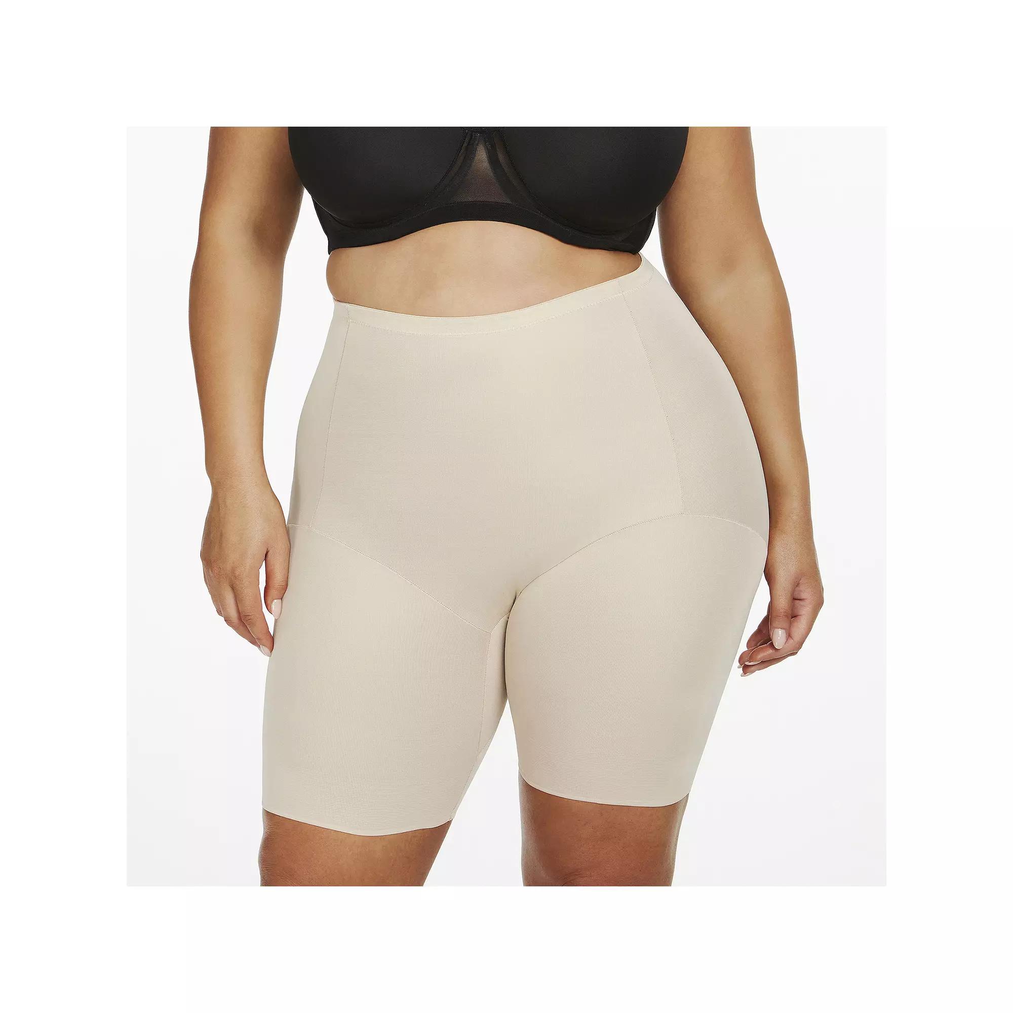 Plus Size Naomi & Nicole Firm Control Shapewear Unbelievable Comfort Mid-Thigh 7786, Womens Product Image
