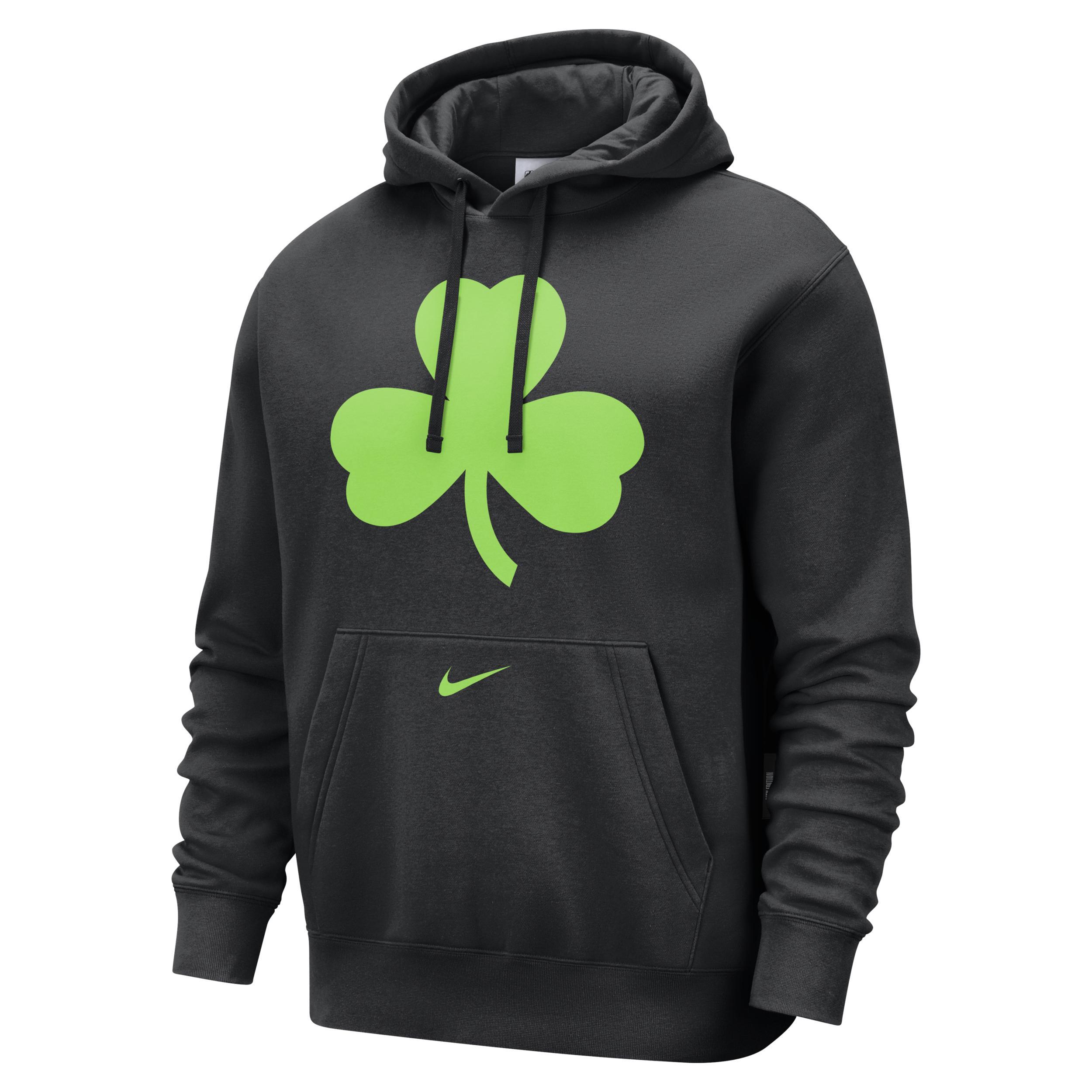 Boston Celtics Club City Edition Nike Men's NBA Fleece Pullover Hoodie Product Image