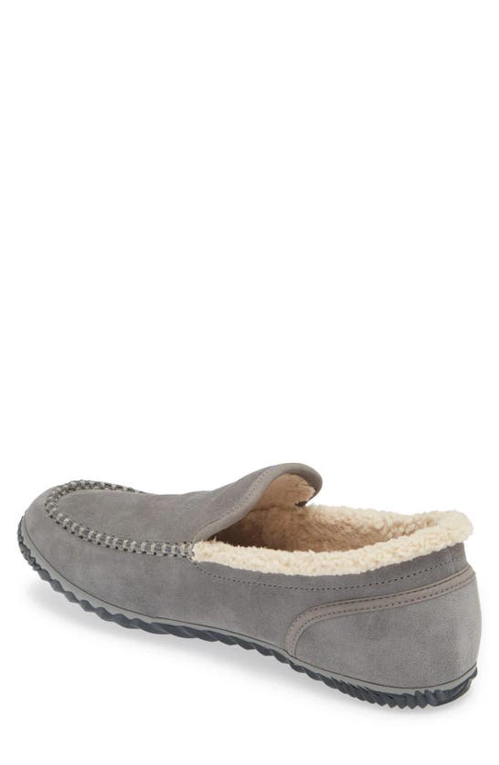 SOREL Dude Faux Fur Lined Slipper In Grey Product Image