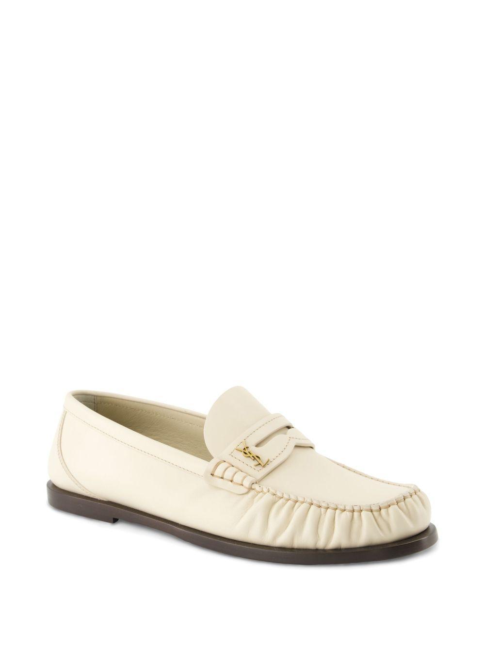 logo-plaque leather loafers Product Image