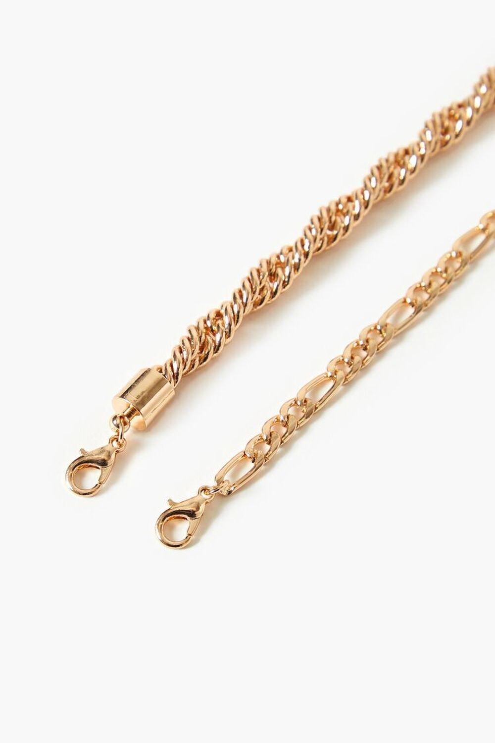 Rope & Figaro Chain Bracelet Set | Forever 21 Product Image